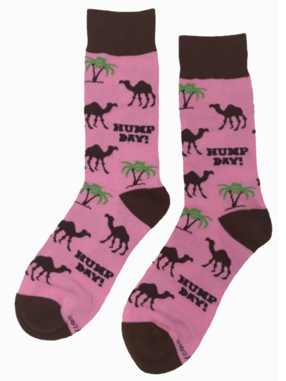 Pink Camel Hump Day Socks for Men